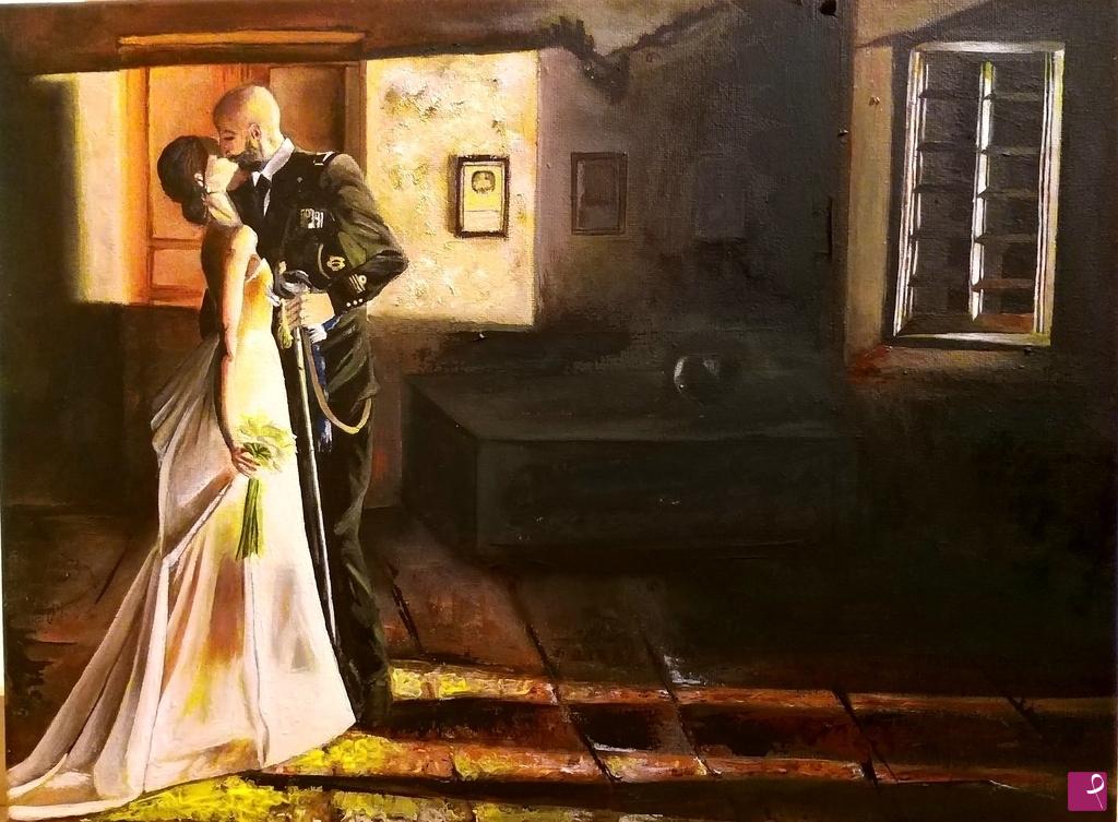 quadri in vendita online - Bacio 