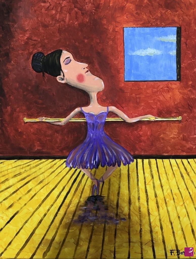 quadri in vendita online - Ballerina