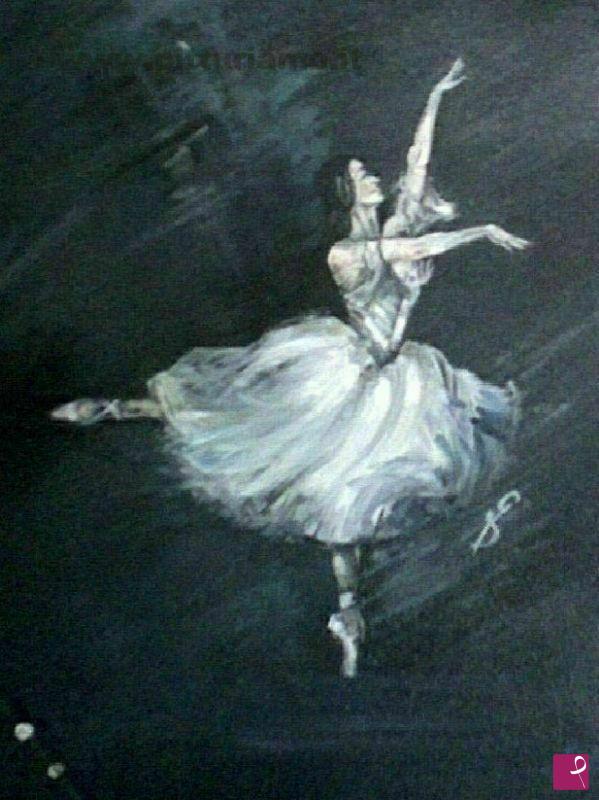 quadri in vendita online - Ballerina nel buio