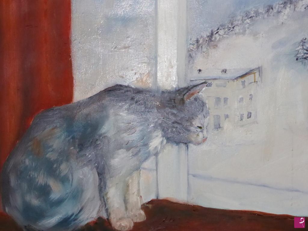 quadri in vendita online - Balthus alla finestra