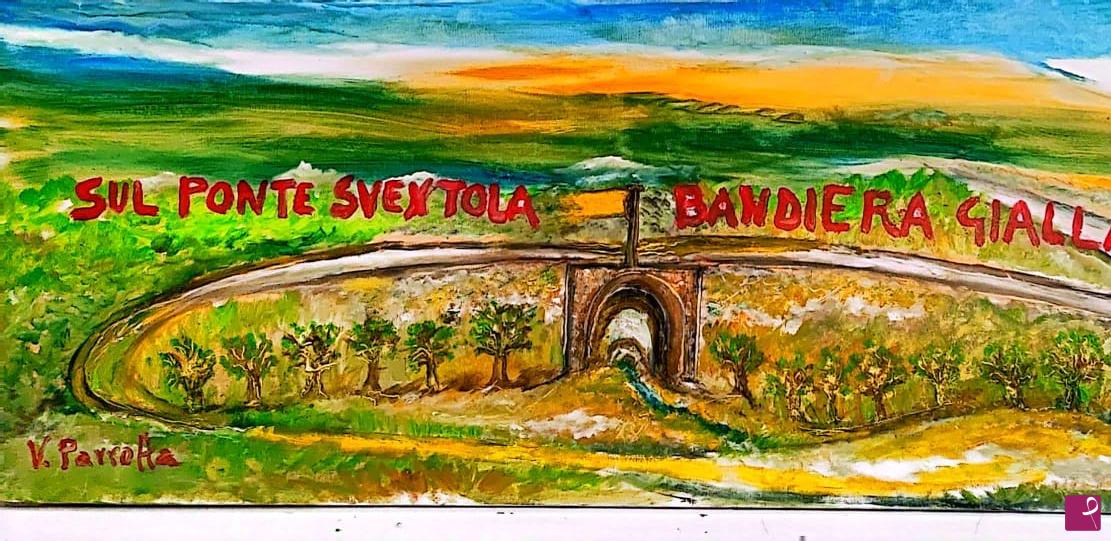 quadri in vendita online - Bandiera Gialla