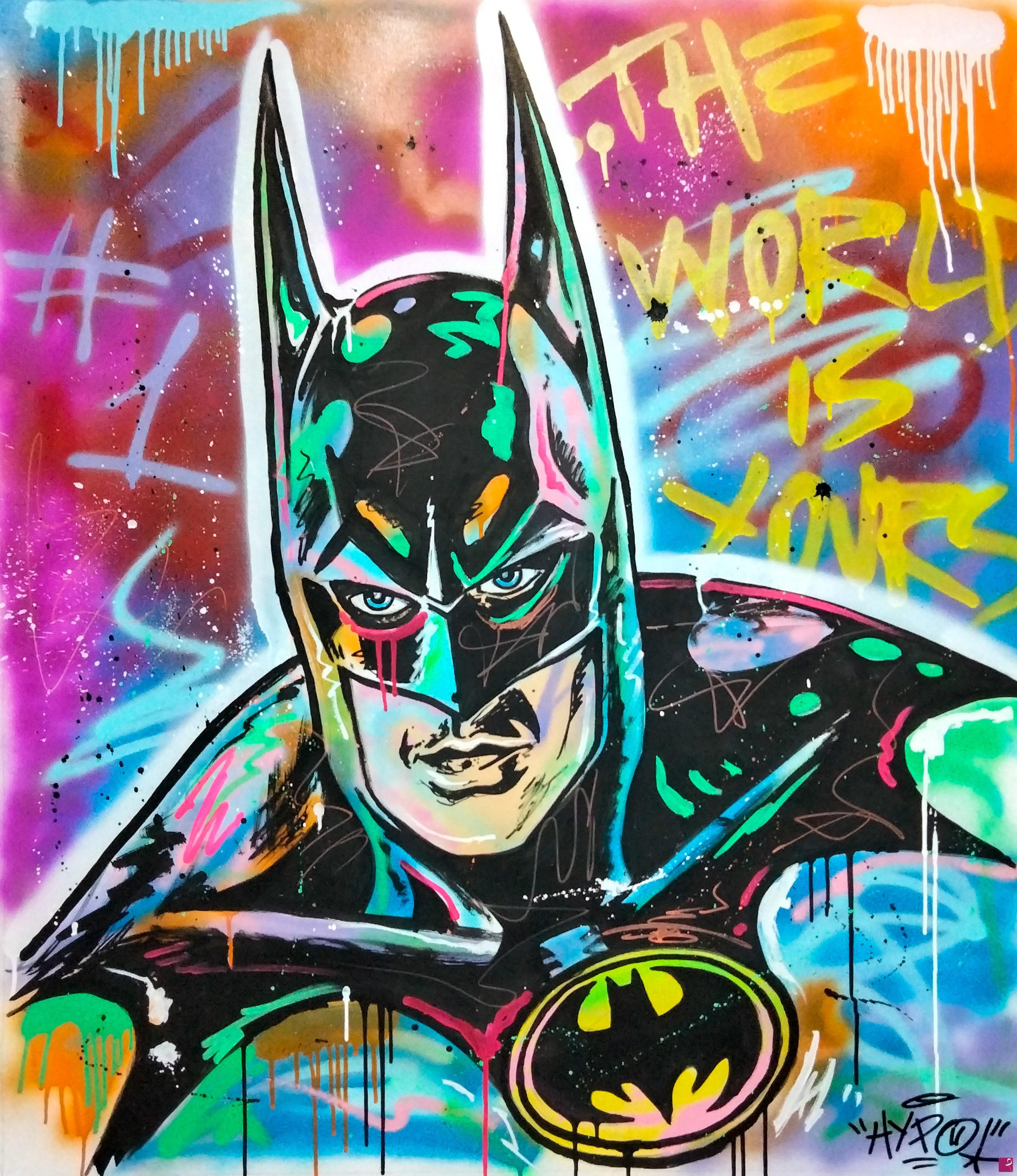 quadri in vendita online - Batman - the world Is yours 