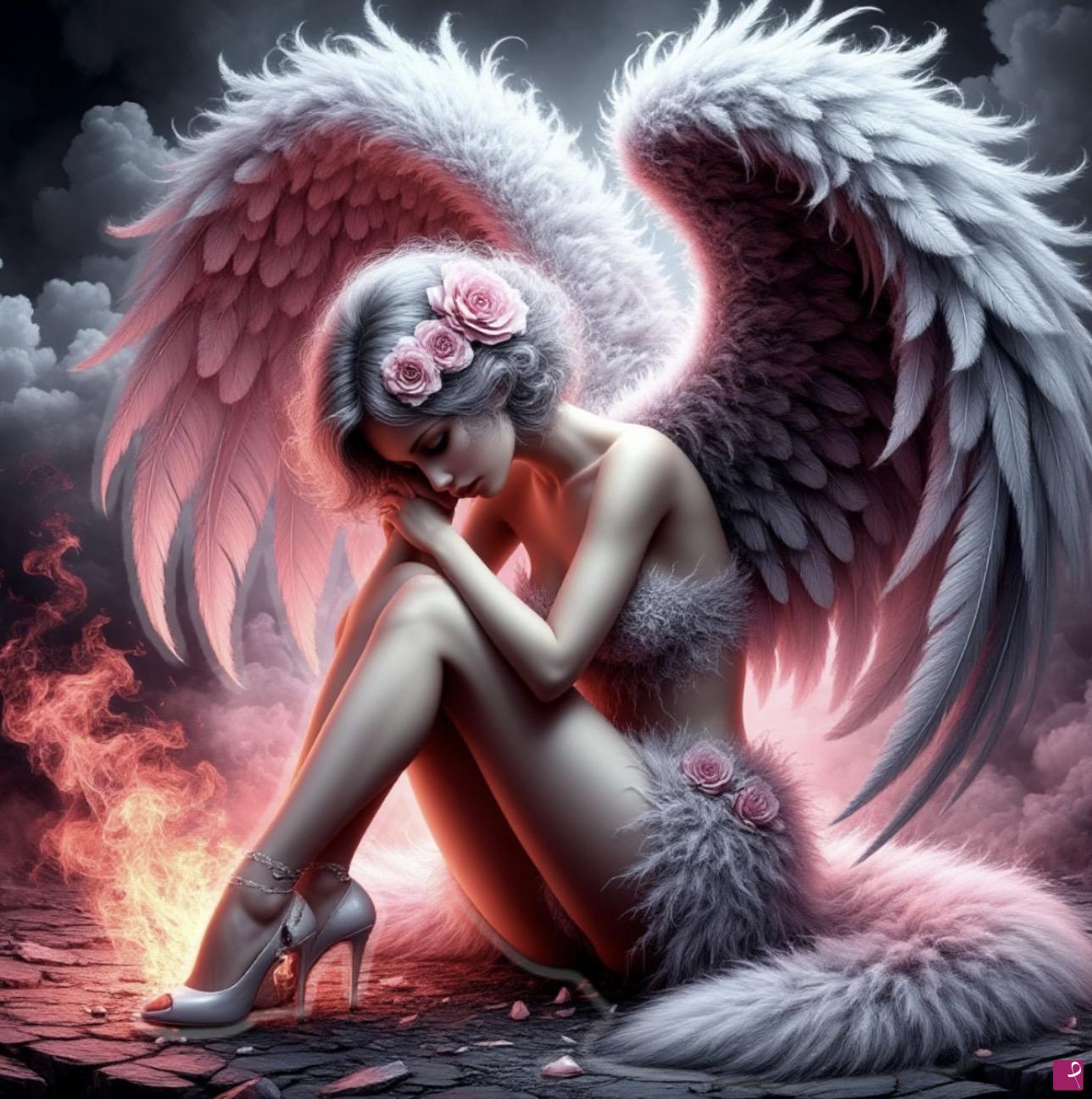 quadri in vendita online - Beautiful angel 