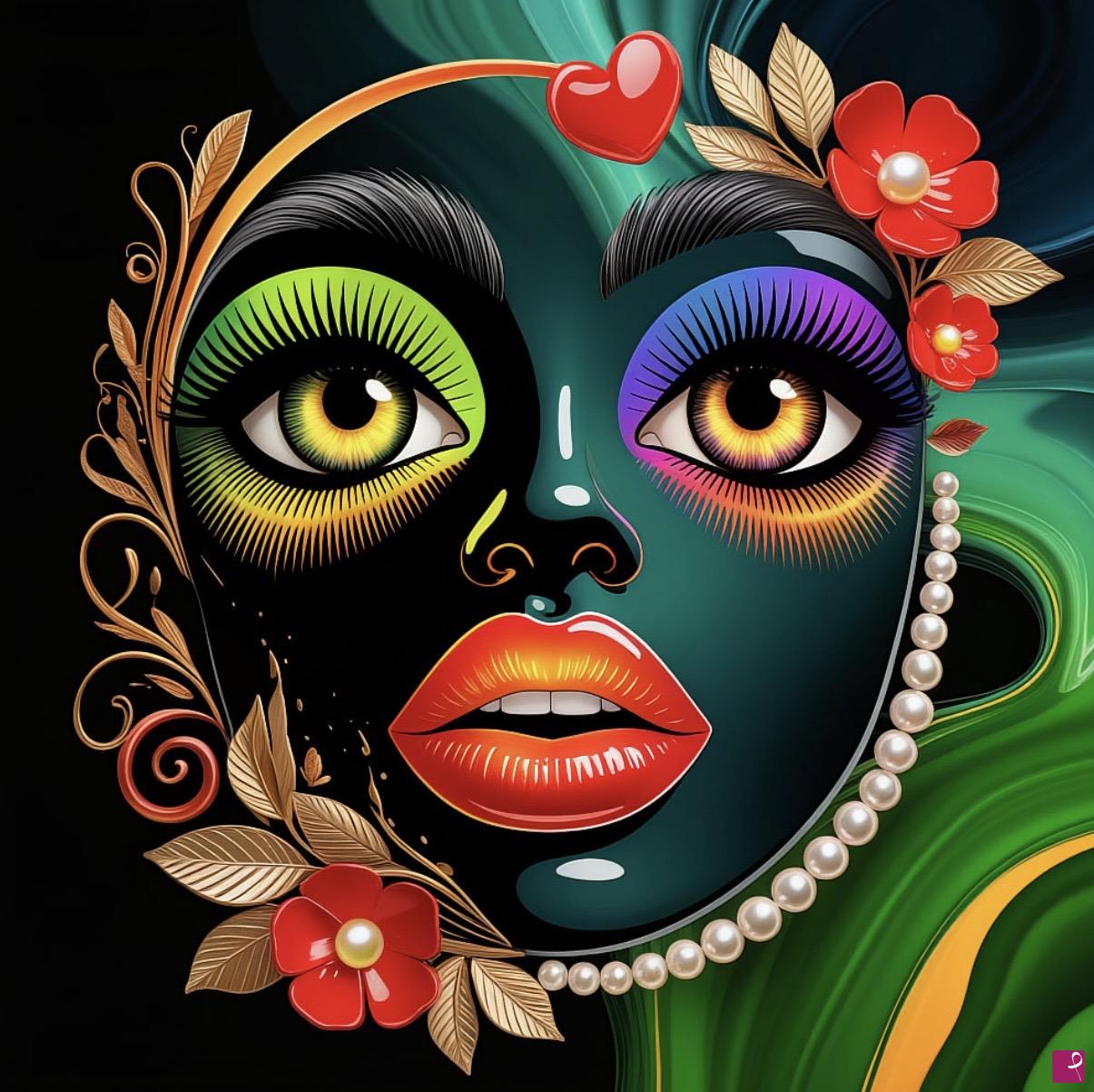 quadri in vendita online - Beautiful face