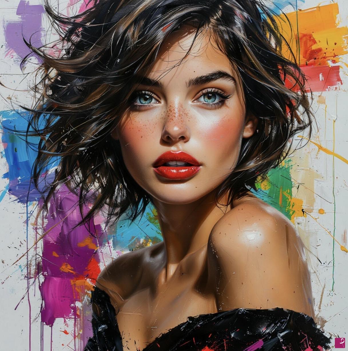 quadri in vendita online - Beautiful girl 