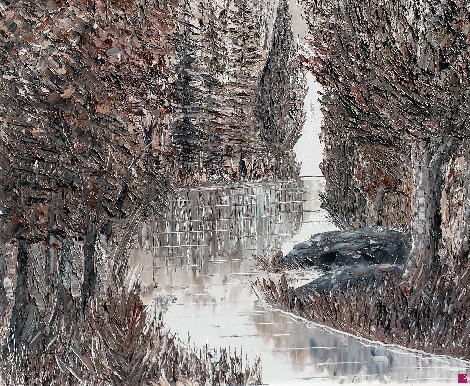 quadri in vendita online - Bichromatic Forest