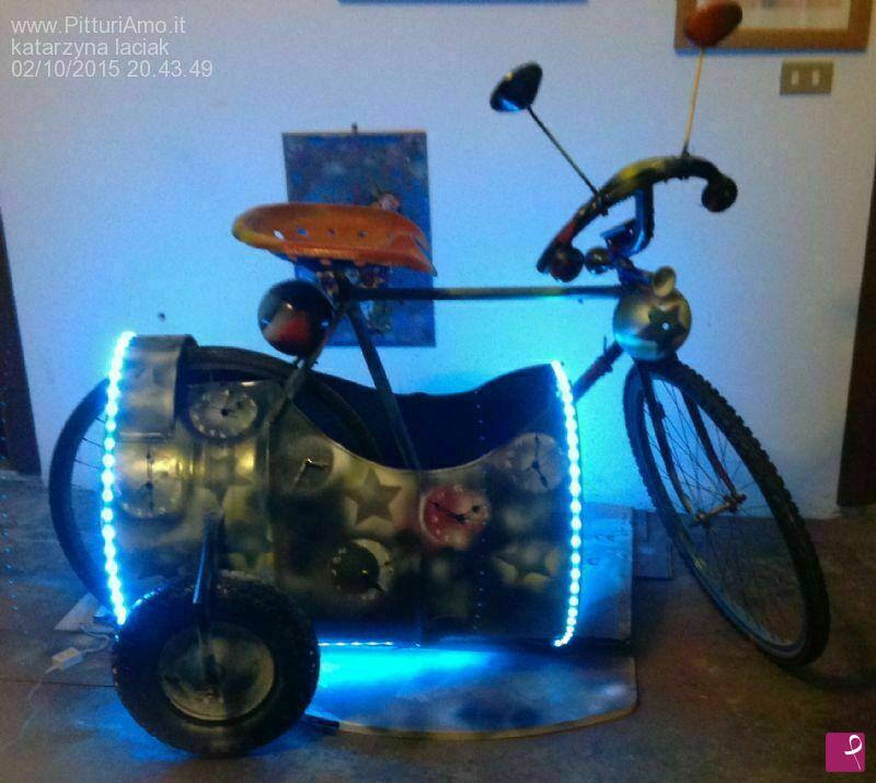 quadri in vendita online - Bici spaziale