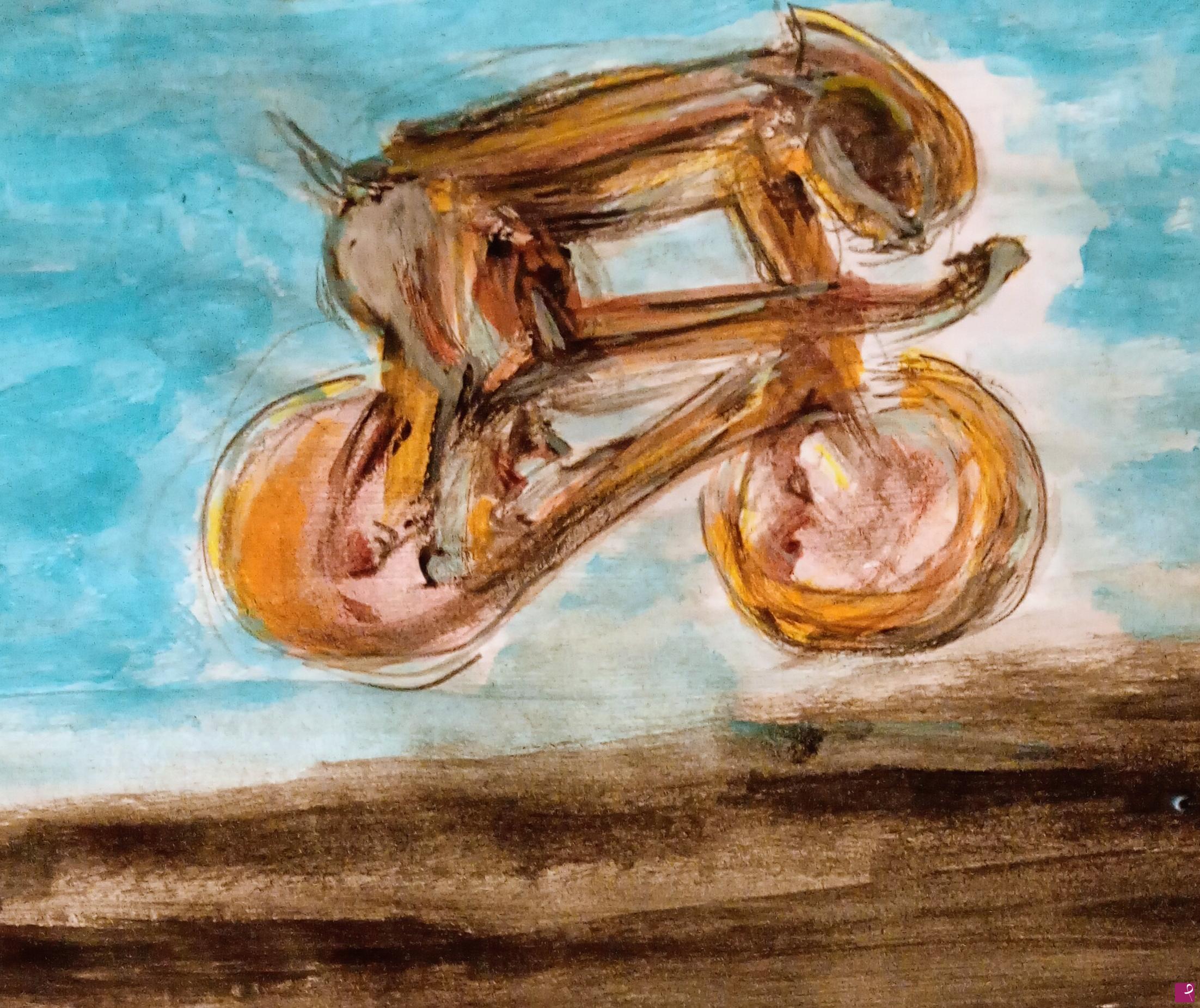 quadri in vendita online - Biciclista