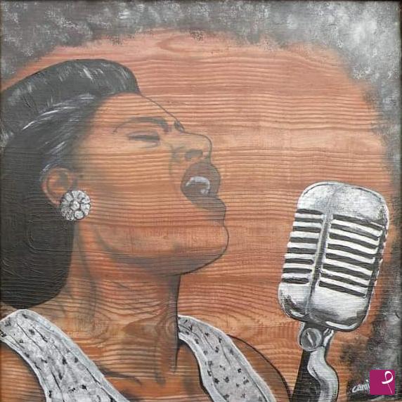 quadri in vendita online - Billie Holiday 