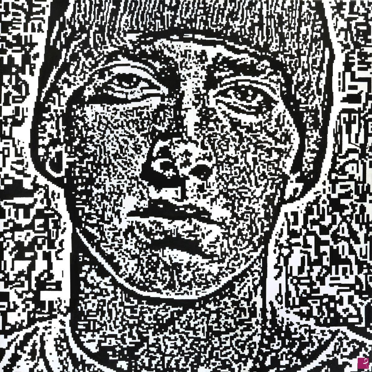 quadri in vendita online - Binary Faces™ — Eminem I