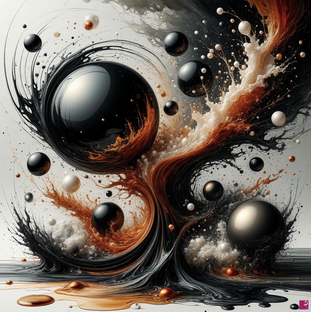quadri in vendita online - Black Balloons