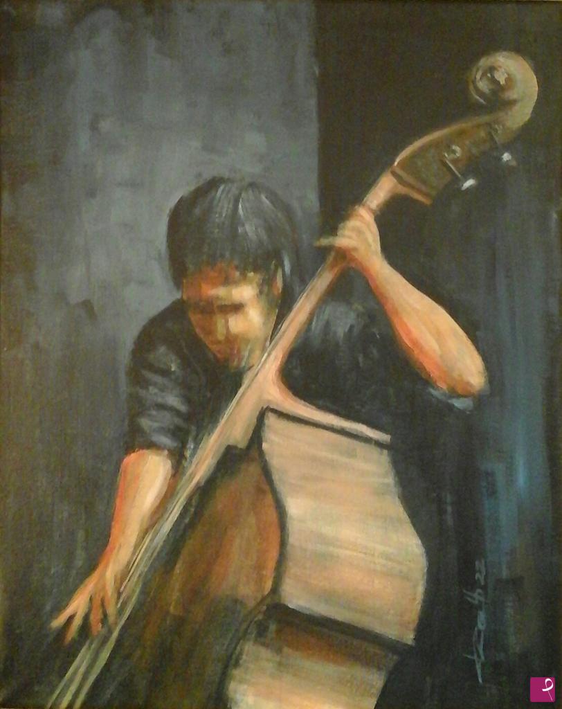 quadri in vendita online - Blu bass