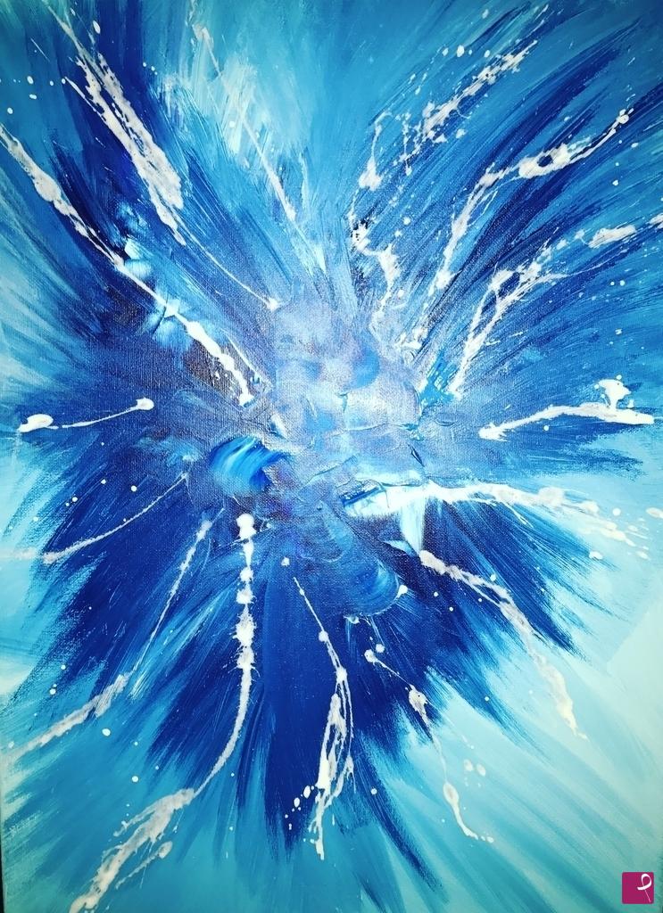 quadri in vendita online - Blue explosion