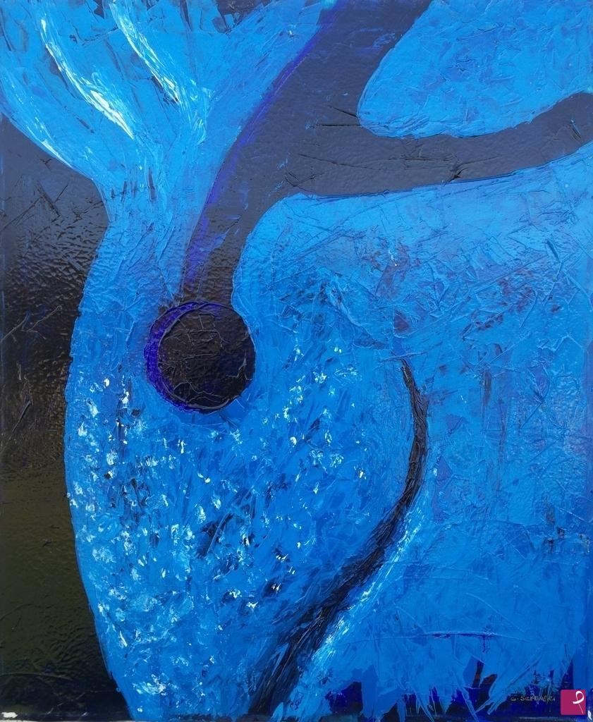 quadri in vendita online - Blue  Fish