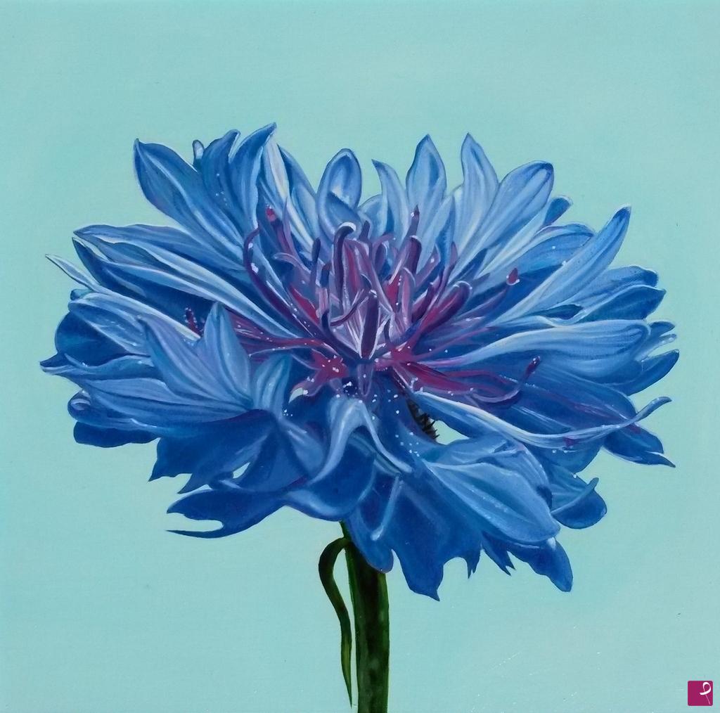 quadri in vendita online - "BLUE FLOWER"