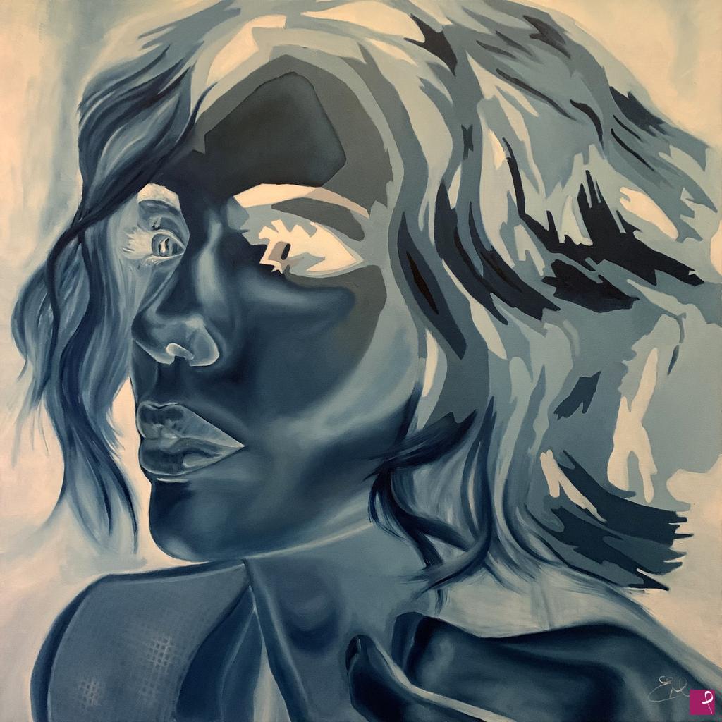 quadri in vendita online - Blue Lady