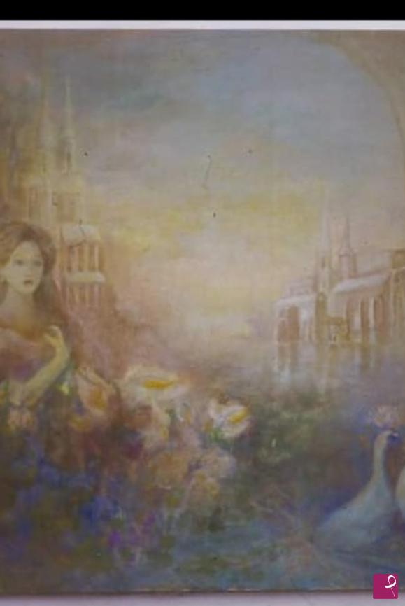 quadri in vendita online - Blue lady