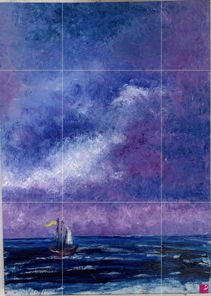 quadri in vendita online - Blue sky