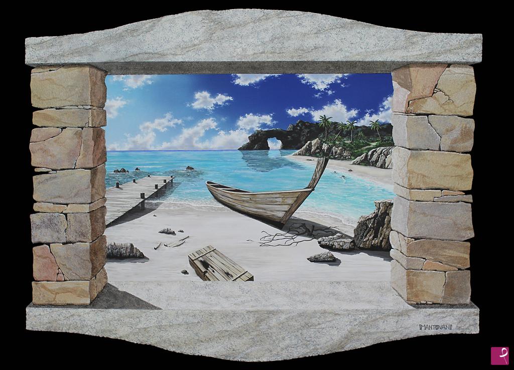 quadri in vendita online - Blue Tropic