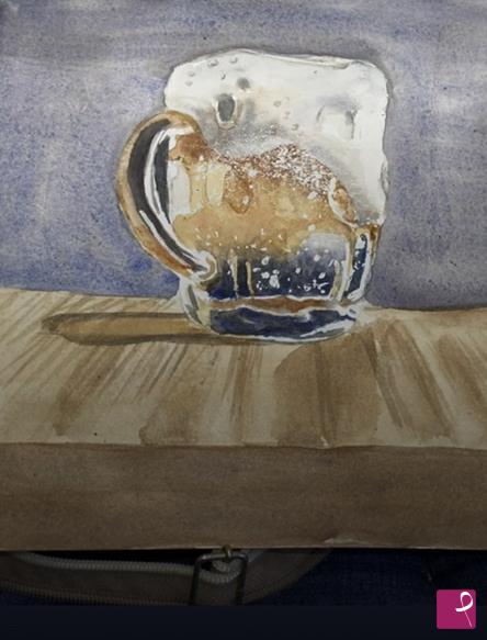 quadri in vendita online - Boccale di birra