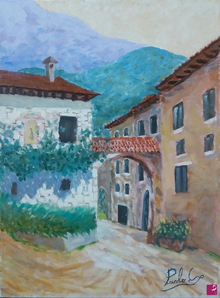 quadri in vendita online - Borgo montano