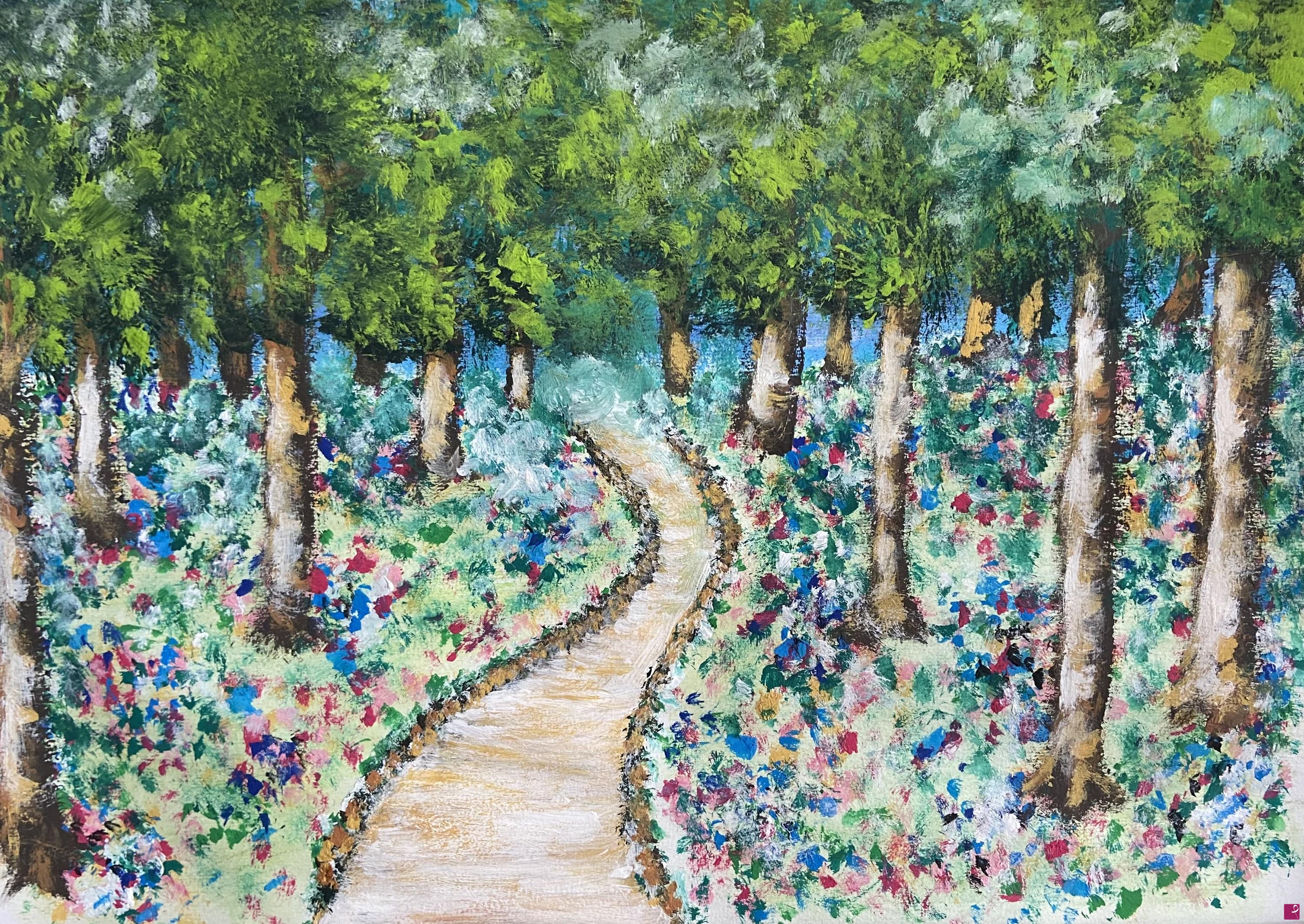 quadri in vendita online - Bosco in primavera