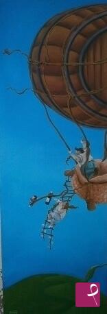 quadri in vendita online - Botte in volo 2