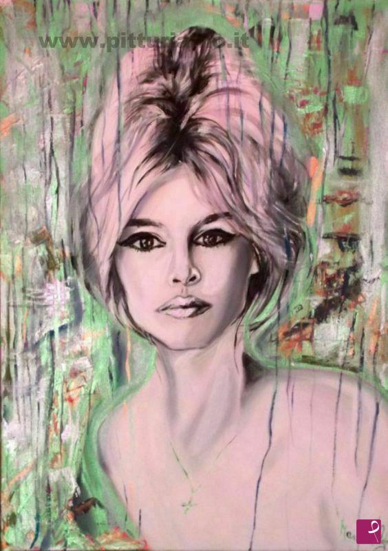 quadri in vendita online - Brigitte Bardot