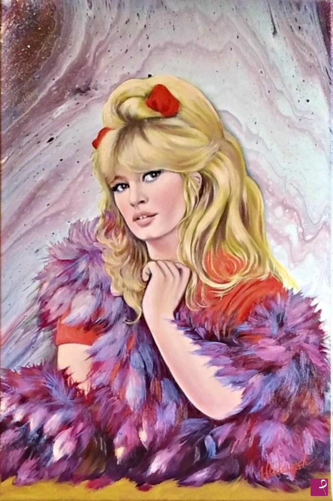 quadri in vendita online - Brigitte Bardot