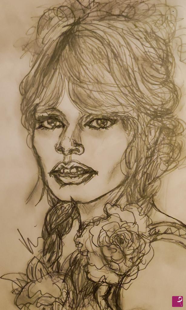 quadri in vendita online - Brigitte Bardot