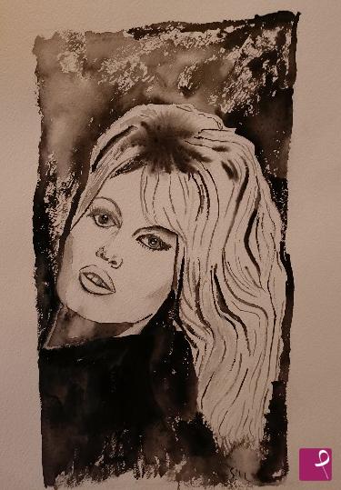 quadri in vendita online - Brigitte Bardot