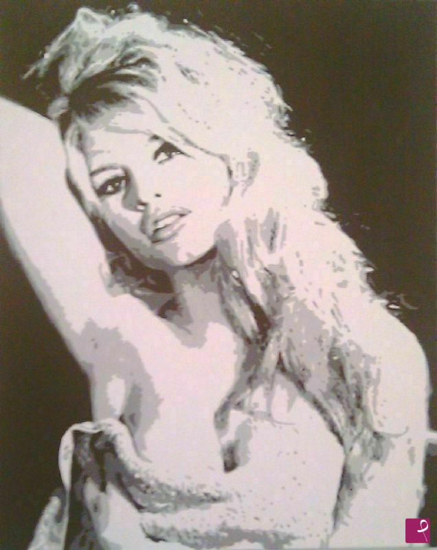 quadri in vendita online - Brigitte Bardot
