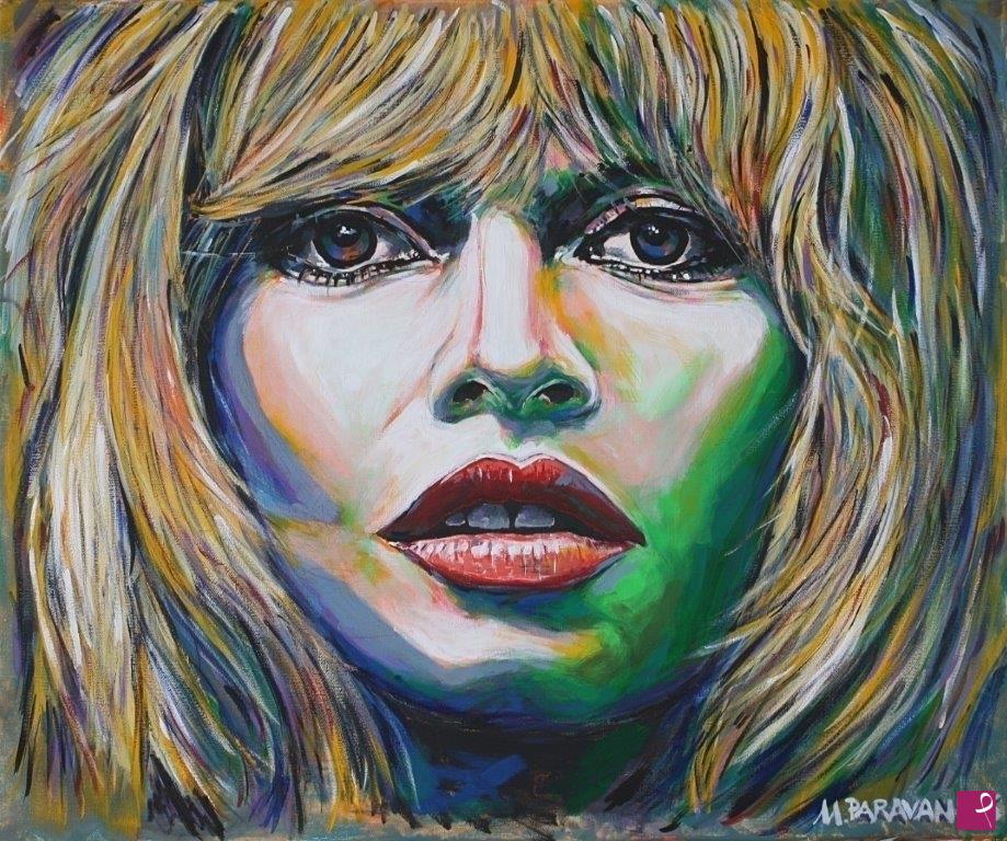 quadri in vendita online - Brigitte Bardot