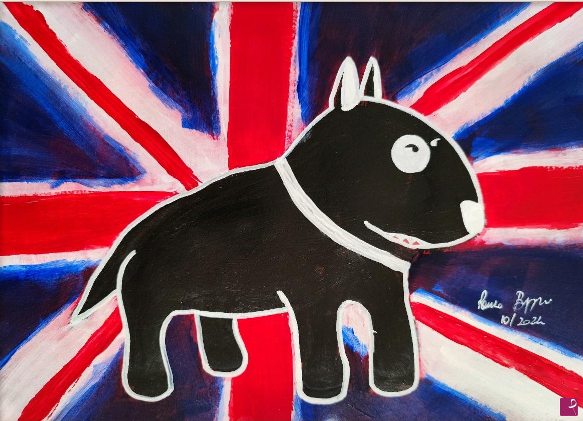 quadri in vendita online - British Bull Terrier 