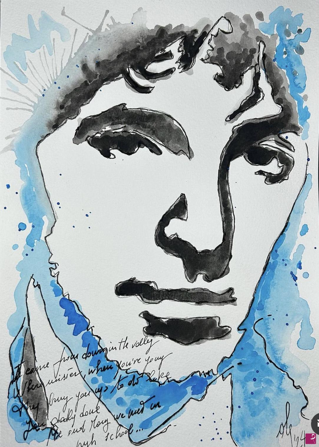 quadri in vendita online - Bruce Springsteen The River