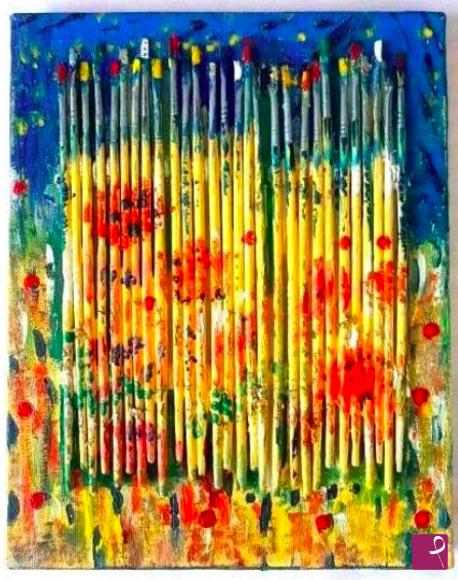 quadri in vendita online - Brushes on canvas