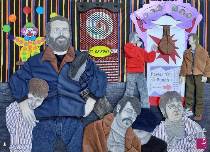 quadri in vendita online - Bud Spencer e Terence Hill - Altrimenti Ci Arrabbiamo ( LUNA PARK )