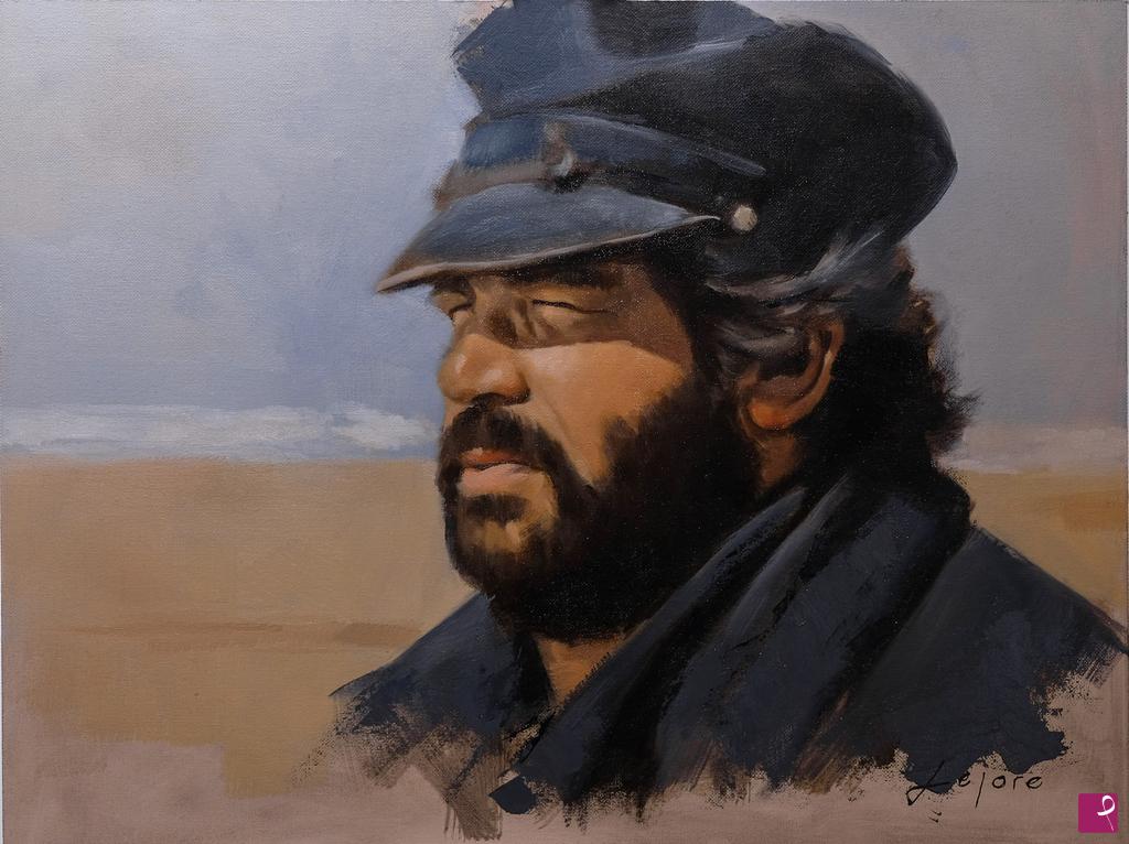 quadri in vendita online - Bud Spencer in Bulldozer