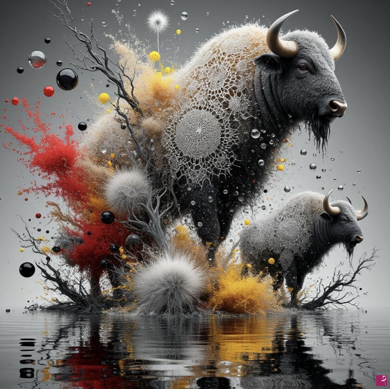 quadri in vendita online - Buffalos