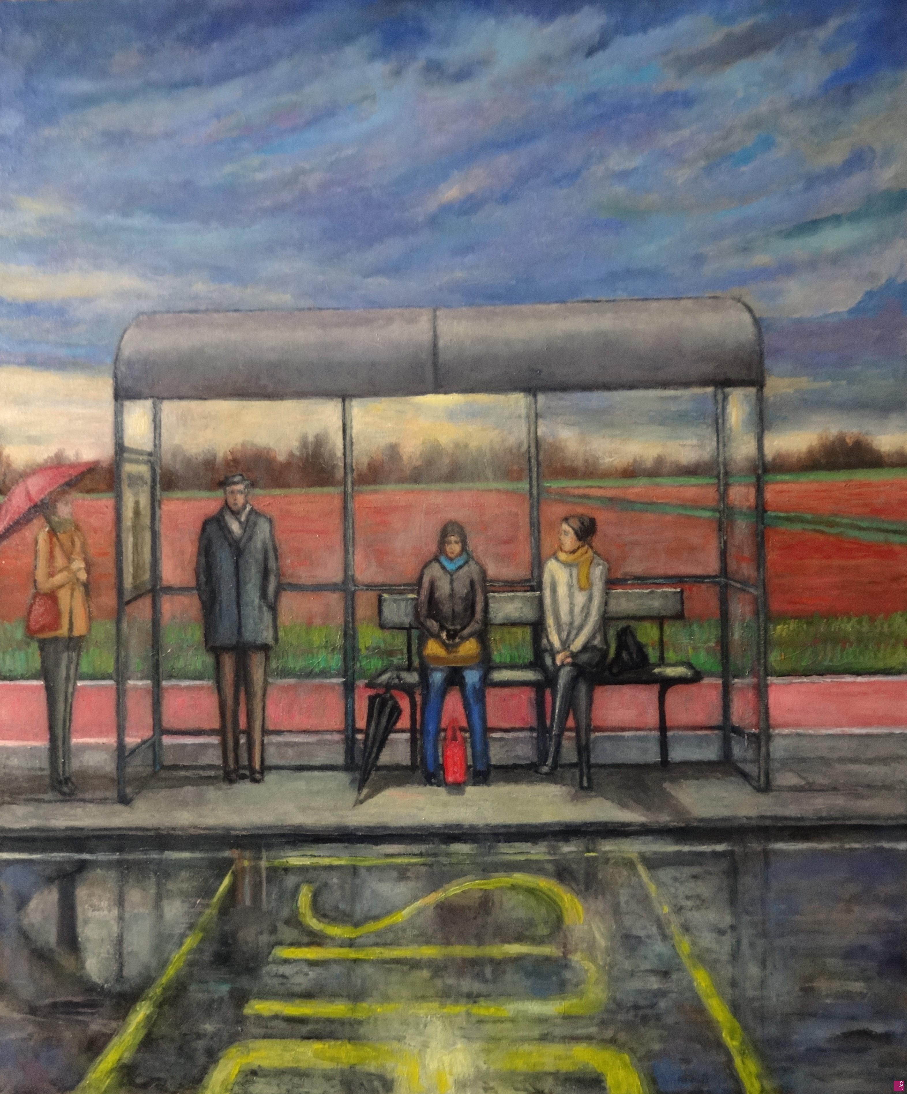 quadri in vendita online - Bus stop