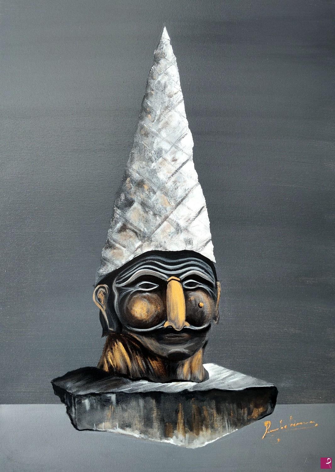 quadri in vendita online - Busto di Pulcinella 