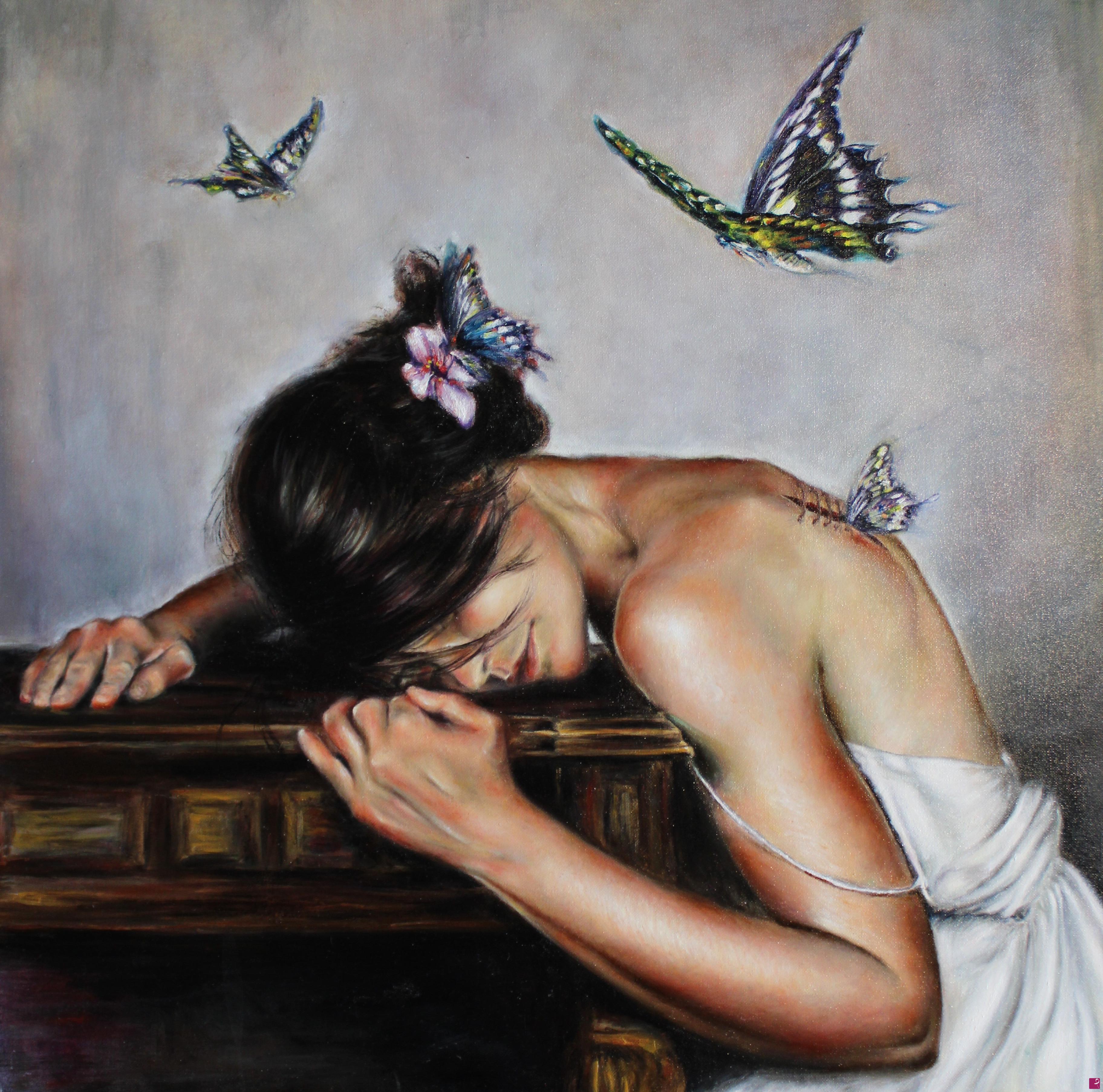 quadri in vendita online - Butterfly inside
