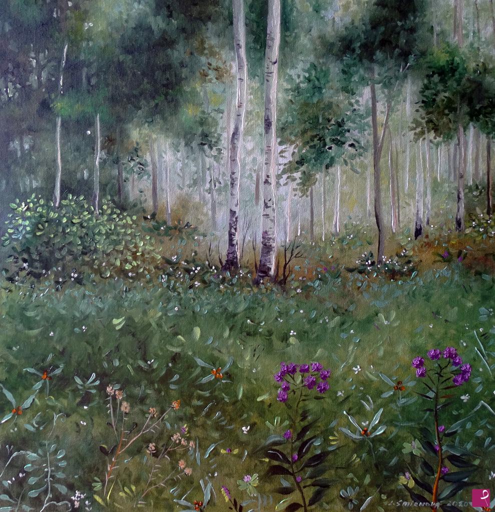 quadri in vendita online - Camminando nel bosco