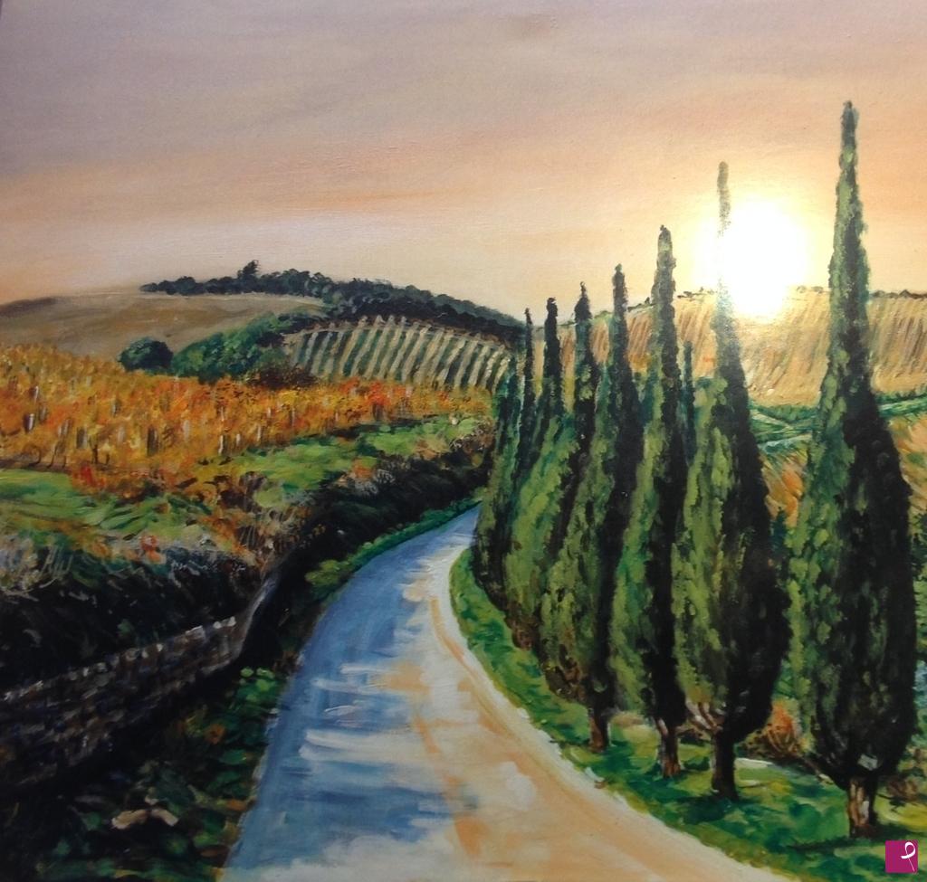 quadri in vendita online - campagna toscana