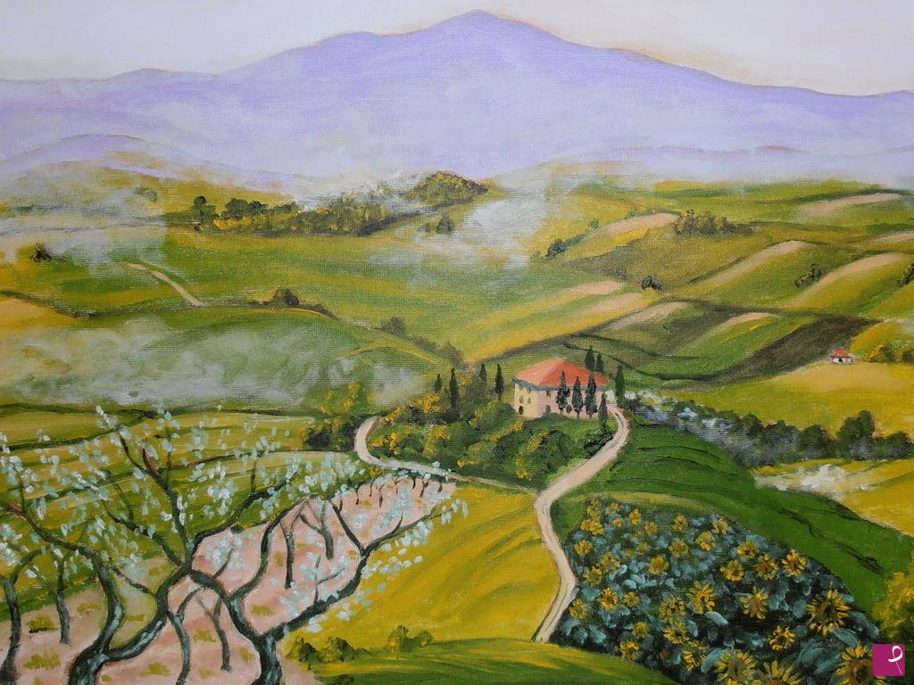 quadri in vendita online - campagna toscana