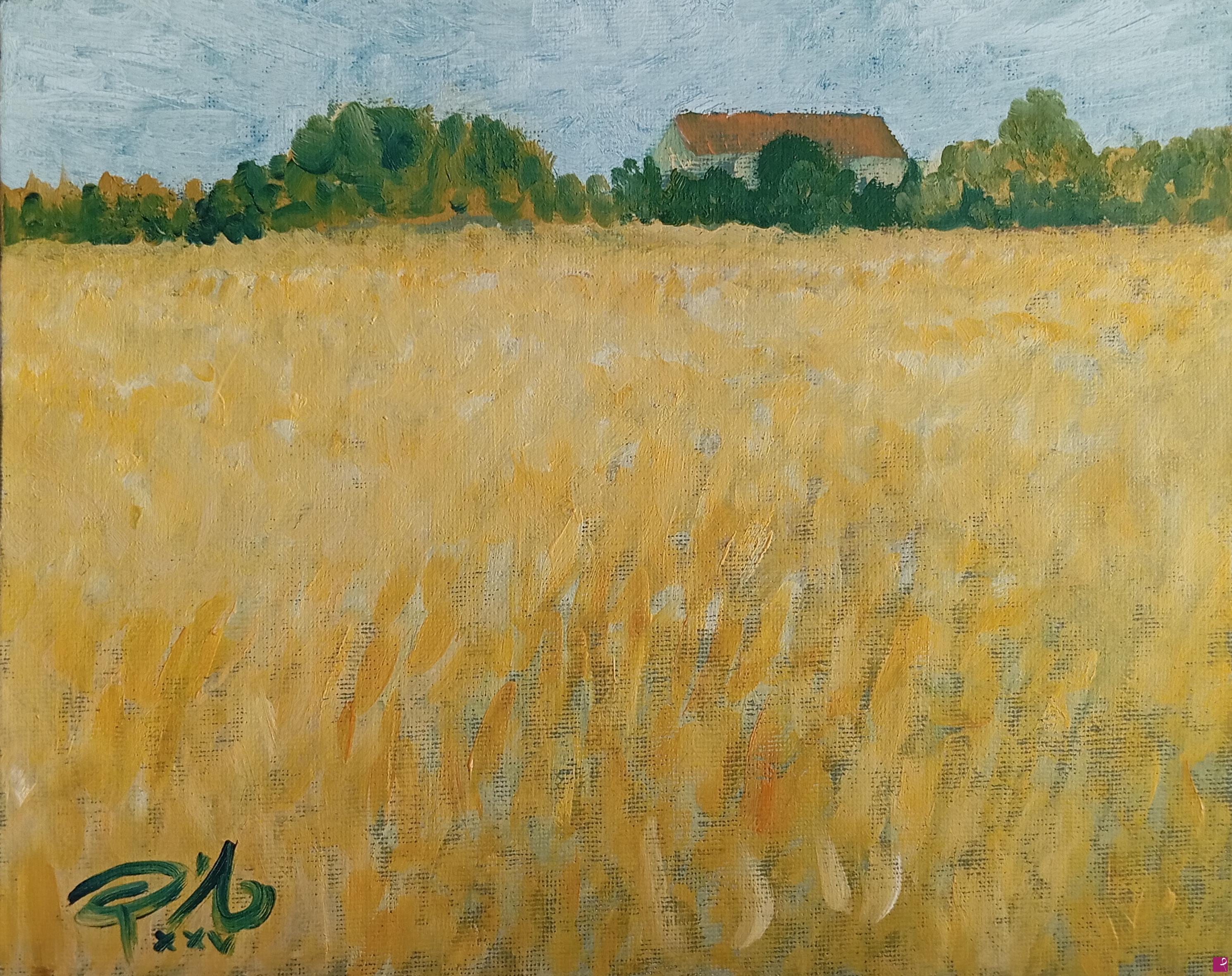 quadri in vendita online - Campo di grano