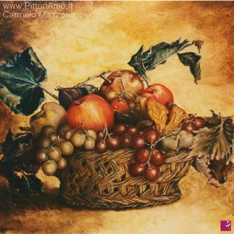 quadri in vendita online - Canestra di frutta