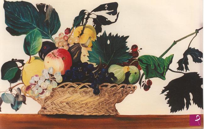 quadri in vendita online - Canestro di frutta