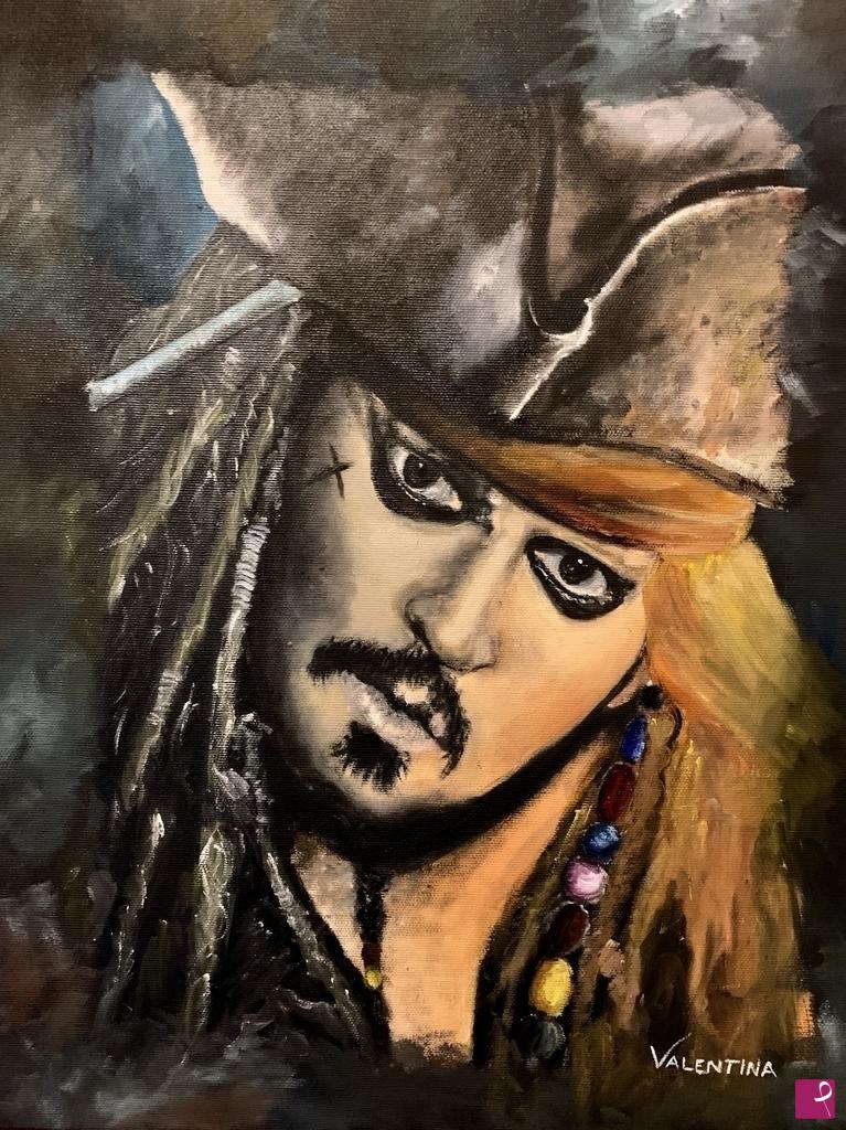 quadri in vendita online - Capitano Jack Sparrow