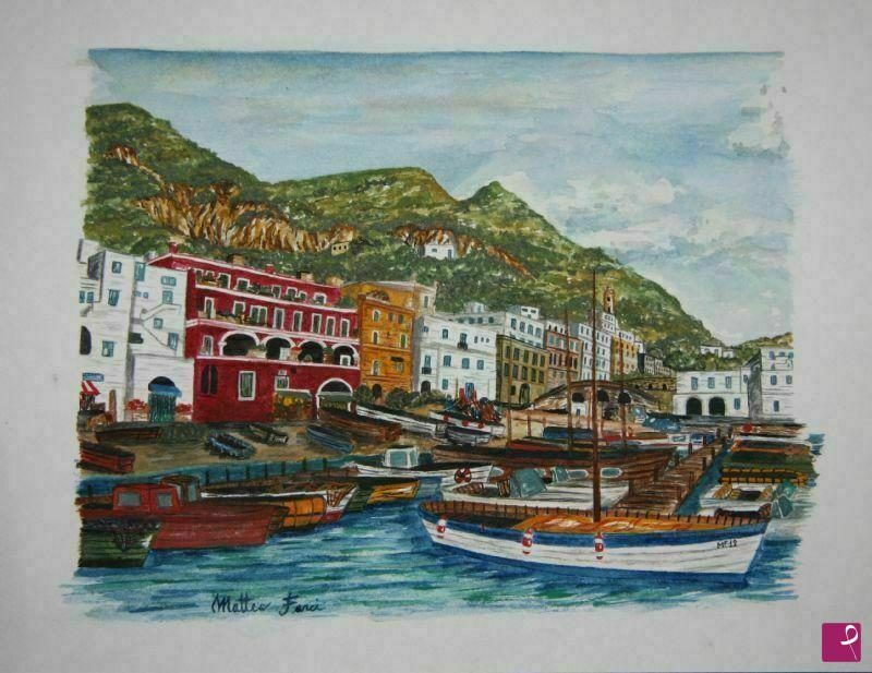 quadri in vendita online - Capri harbor